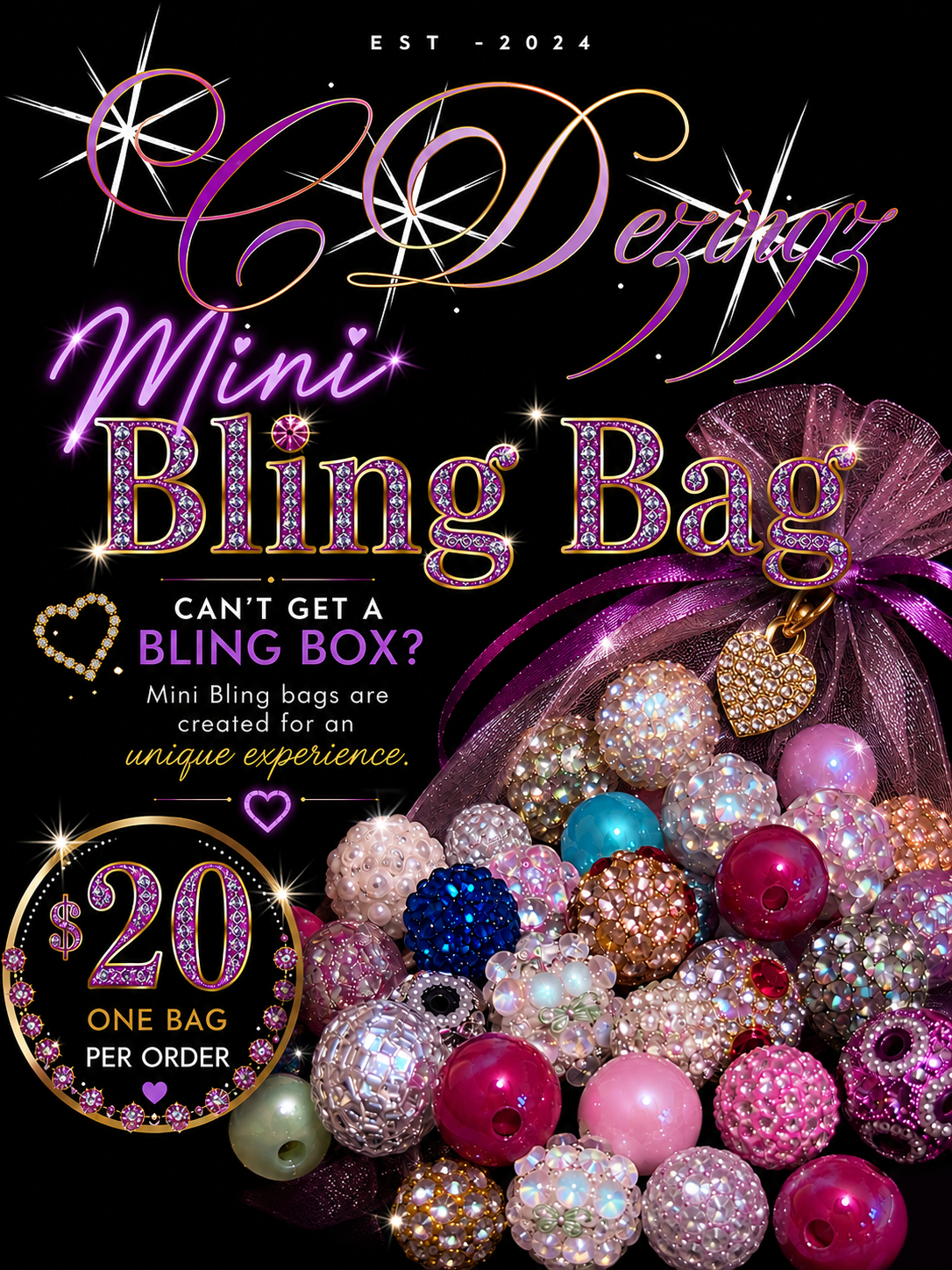 CDezignz Mini Bling Bag